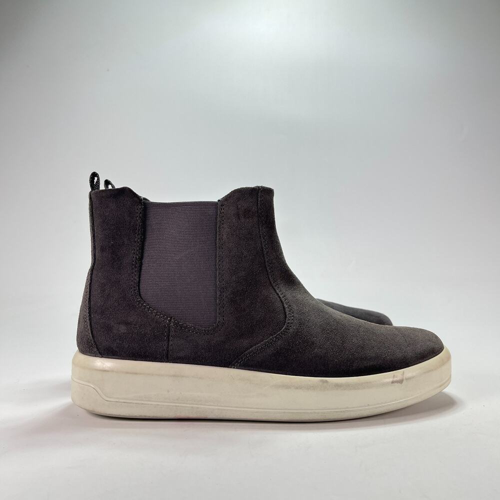 ECCO Soft 9 II Black Suede Leather Slip On Chelsea Boots Women's Size 9.5